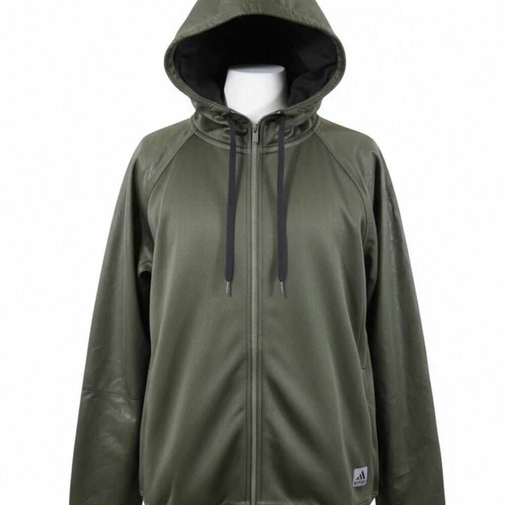 Adidas Performance line Full-Zip Hooded Jacket‎ olive green in size Large (L)